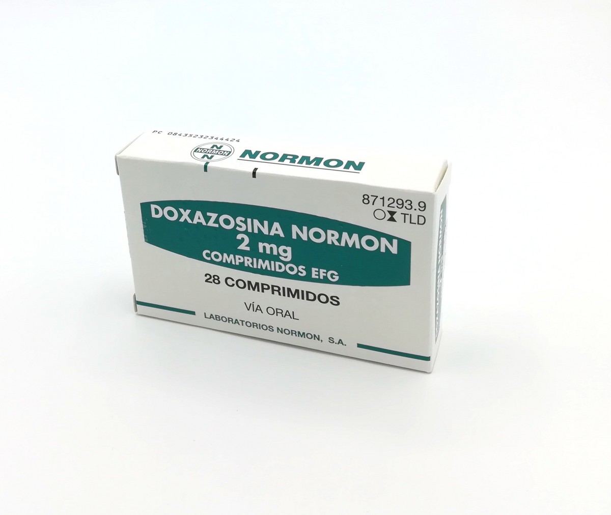 DOXAZOSINA NORMON 2 mg COMPRIMIDOS EFG , 500 comprimidos fotografía del envase.