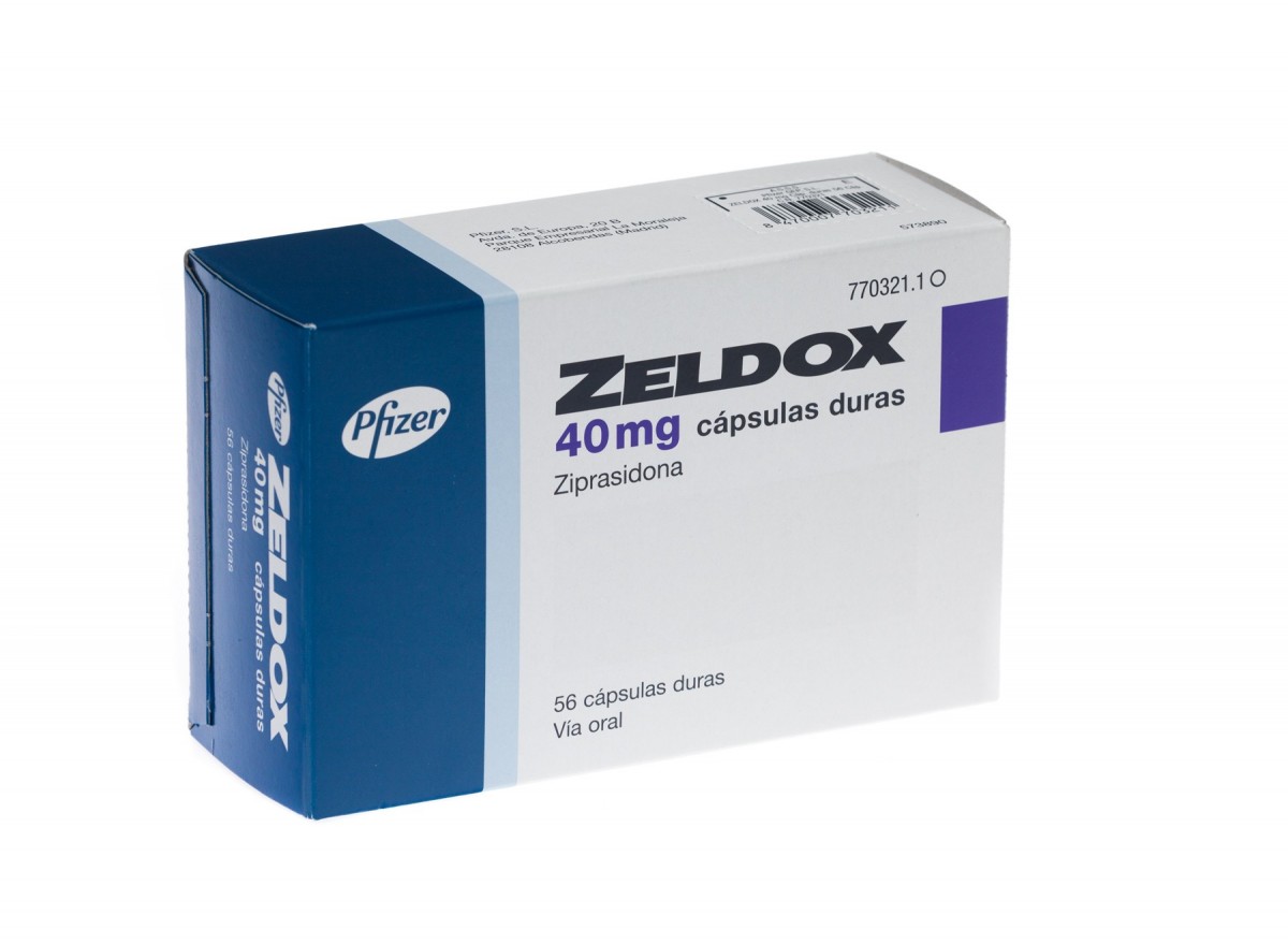 ZELDOX 40 mg CAPSULAS DURAS, 56 cápsulas fotografía del envase.