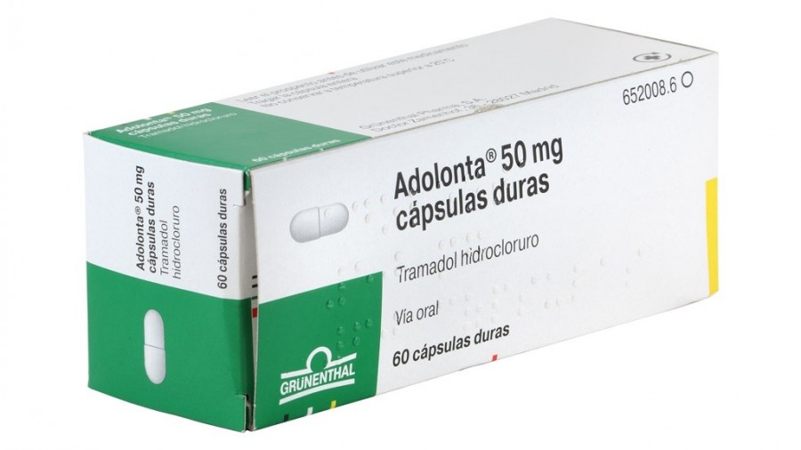 ADOLONTA 50 mg CAPSULAS DURAS , 20 cápsulas fotografía del envase.