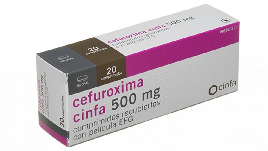 CEFUROXIMA CINFA 500 mg COMPRIMIDOS RECUBIERTOS CON PELICULA EFG , 15 comprimidos fotografía del envase.