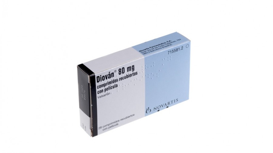 DIOVAN 80 mg COMPRIMIDOS RECUBIERTOS CON PELICULA , 280 comprimidos fotografía del envase.
