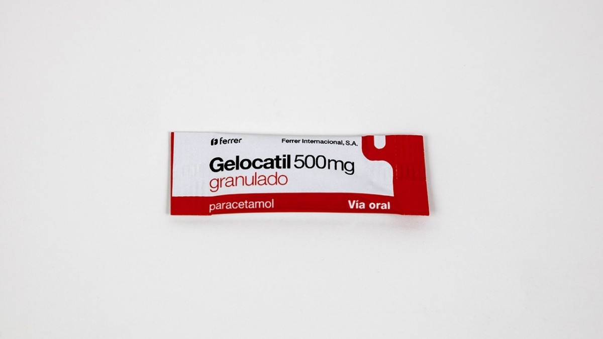 GELOCATIL 500 mg GRANULADO , 10 sobres fotografía de la forma farmacéutica.