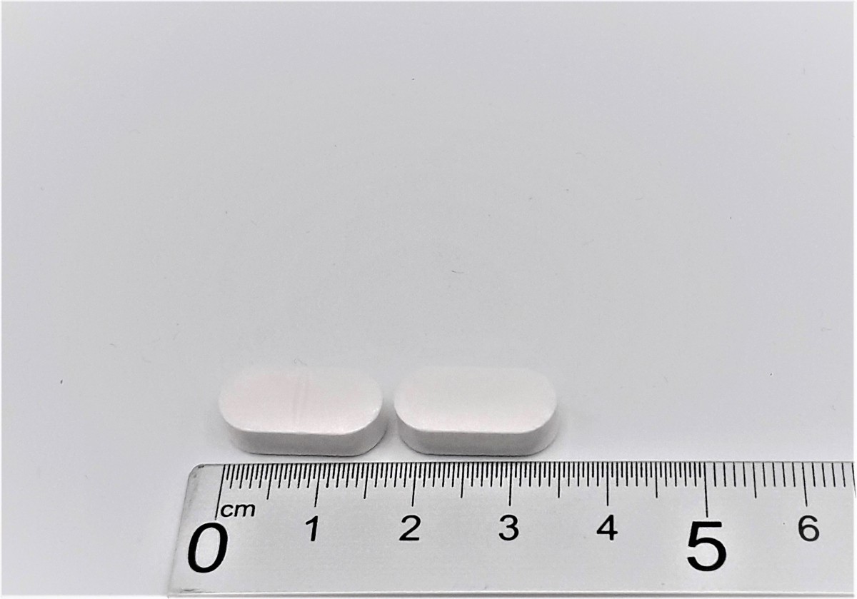 PARACETAMOL NORMON 650 mg COMPRIMIDOS EFG, 500 comprimidos fotografía de la forma farmacéutica.