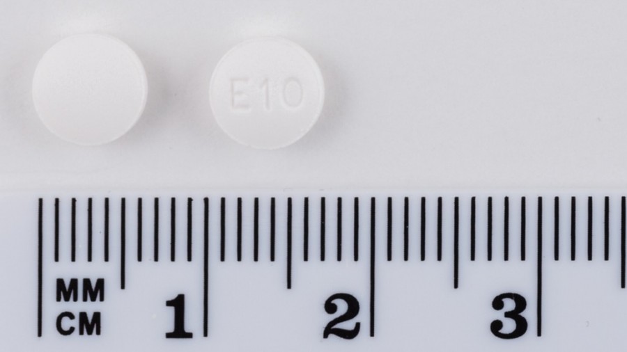 EBASTINA SANDOZ 10 MG COMPRIMIDOS BUCODISPERSABLES EFG , 20 comprimidos fotografía de la forma farmacéutica.