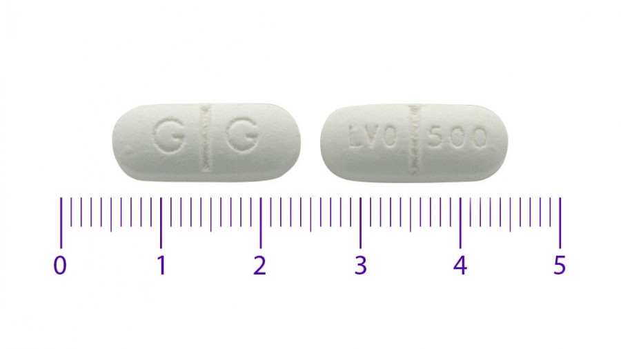 LEVOFLOXACINO VIATRIS 500 MG COMPRIMIDOS RECUBIERTOS CON PELICULA EFG, 14 comprimidos fotografía de la forma farmacéutica.