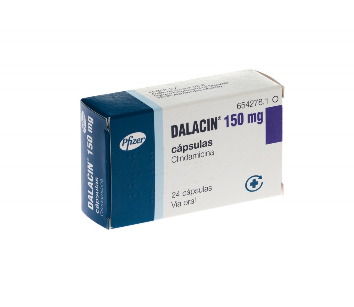 DALACIN 150 mg CAPSULAS DURAS , 500 cápsulas fotografía del envase.