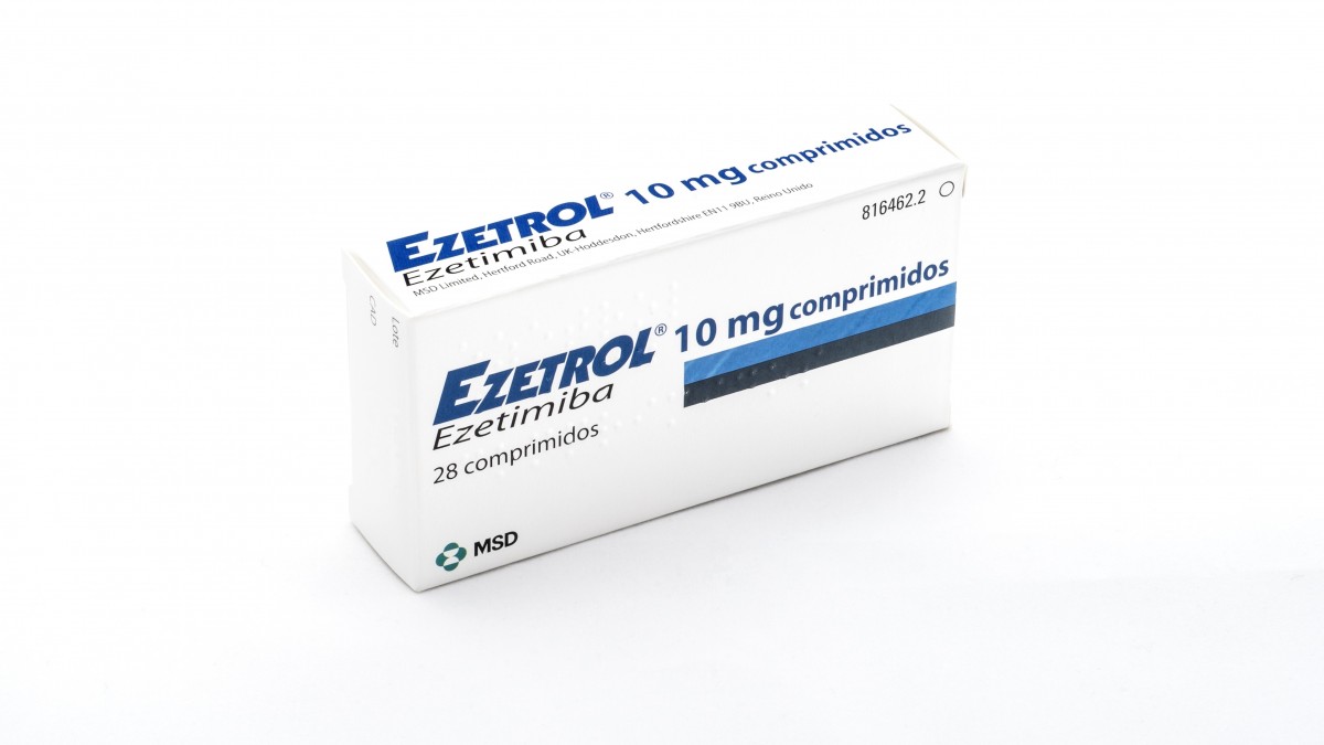EZETROL 10 mg COMPRIMIDOS , 98 comprimidos fotografía del envase.