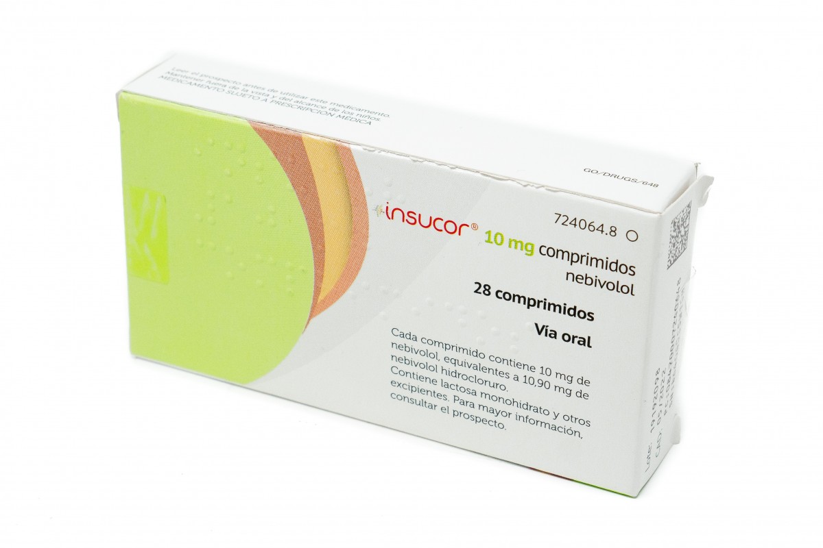 INSUCOR 10 MG COMPRIMIDOS 28 comprimidos (Blister PVC/PVDC/Al) fotografía del envase.
