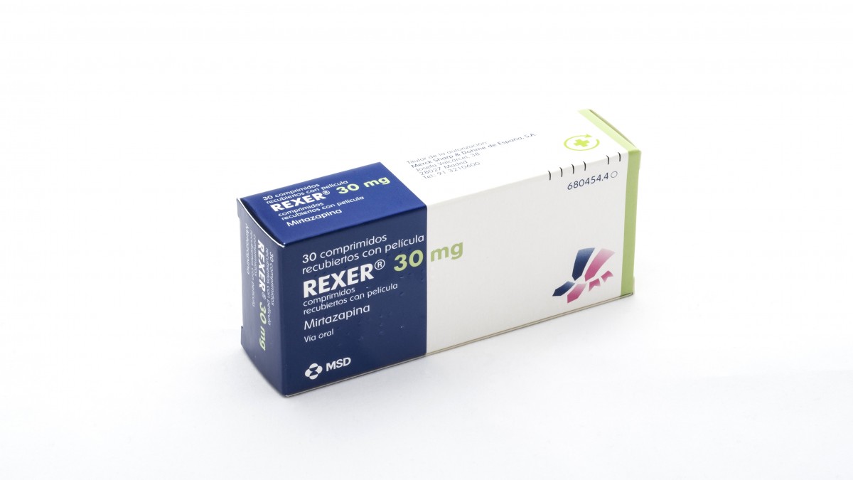 REXER 30 mg COMPRIMIDOS RECUBIERTOS CON PELICULA , 30 comprimidos fotografía del envase.