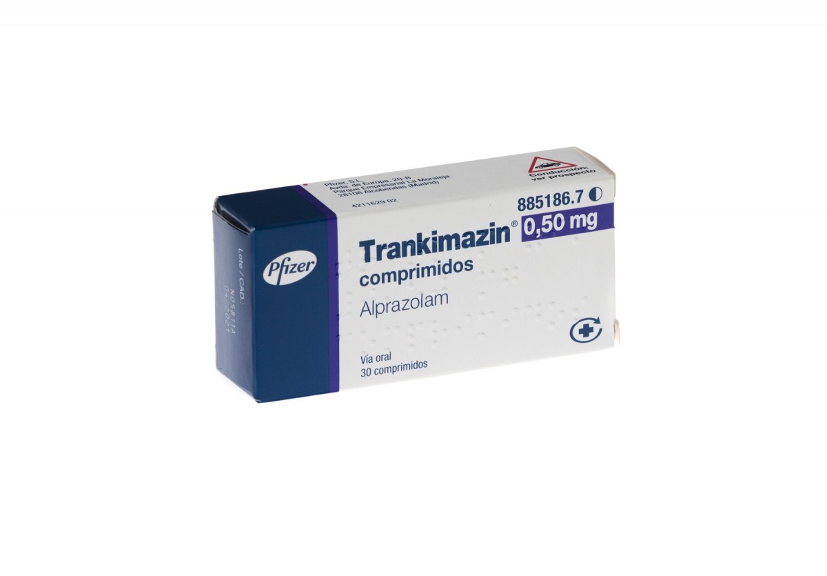 TRANKIMAZIN 0,50 mg COMPRIMIDOS , 30 comprimidos fotografía del envase.