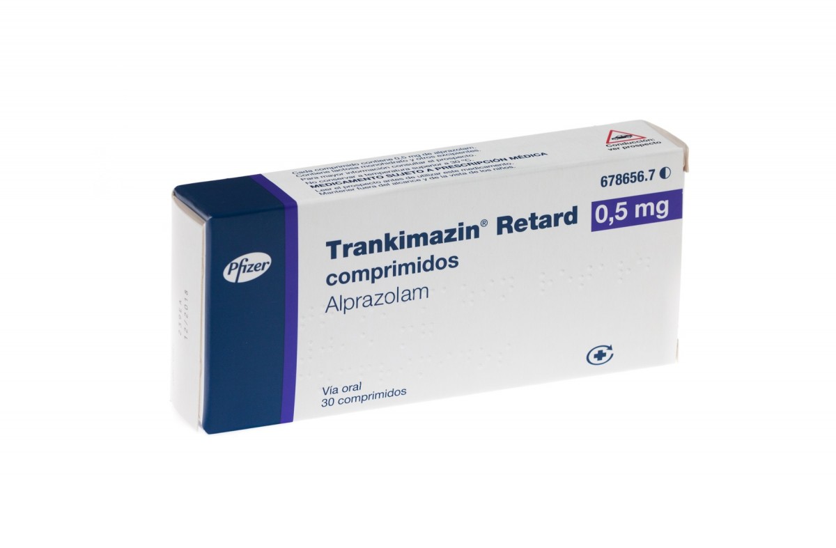 TRANKIMAZIN RETARD 0,5 mg COMPRIMIDOS, 30 comprimidos fotografía del envase.