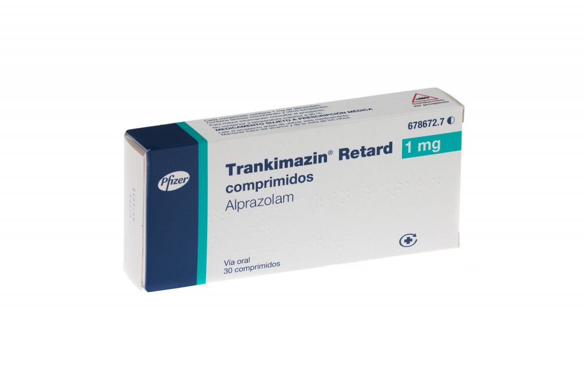 TRANKIMAZIN RETARD 1 mg COMPRIMIDOS, 30 comprimidos fotografía del envase.