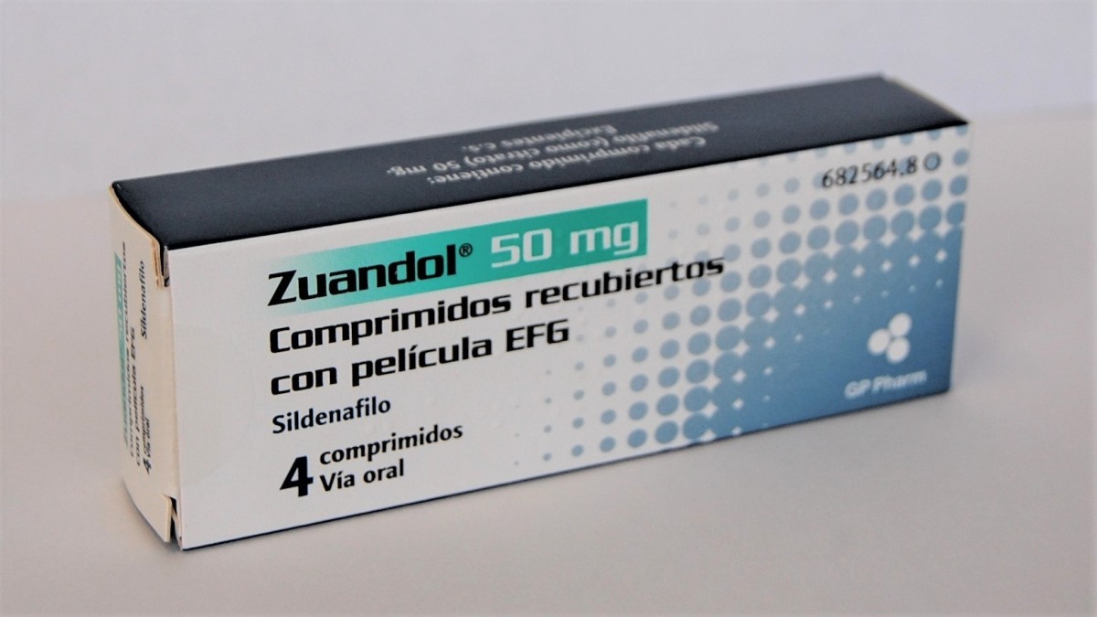 ZUANDOL 50 mg COMPRIMIDOS RECUBIERTOS CON PELICULA EFG, 8 comprimidos fotografía del envase.