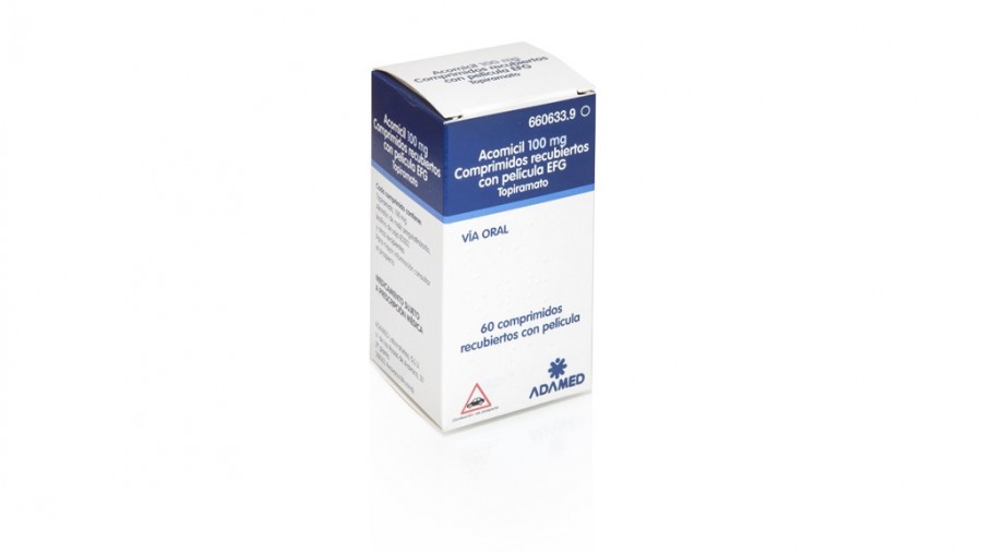 ACOMICIL 100 mg COMPRIMIDOS RECUBIERTOS CON PELICULA EFG, 500 comprimidos (BLISTER) fotografía del envase.