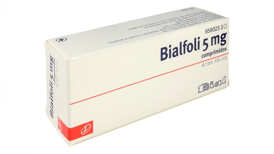 BIALFOLI 5 mg COMPRIMIDOS, 60 comprimidos fotografía del envase.