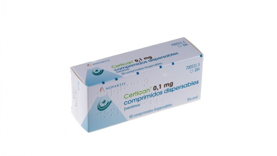 CERTICAN 0,1 mg COMPRIMIDOS DISPERSABLES, 60 comprimidos fotografía del envase.