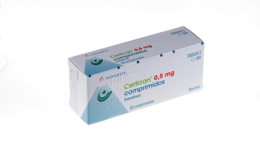 CERTICAN 0,5 mg COMPRIMIDOS, 60 comprimidos fotografía del envase.