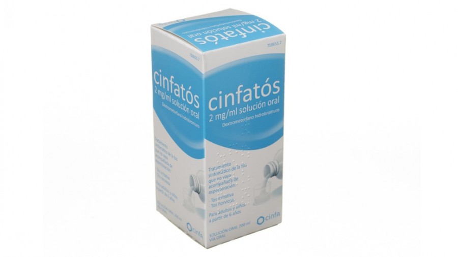 CINFATOS 2 mg/ ml SOLUCION ORAL,1 frasco de 200 ml (PET) fotografía del envase.
