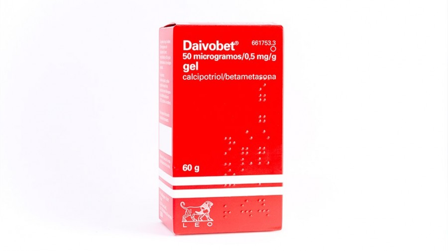 DAIVOBET 50 microgramos/0,5 mg/g GEL, 1 frasco de 60 g fotografía del envase.