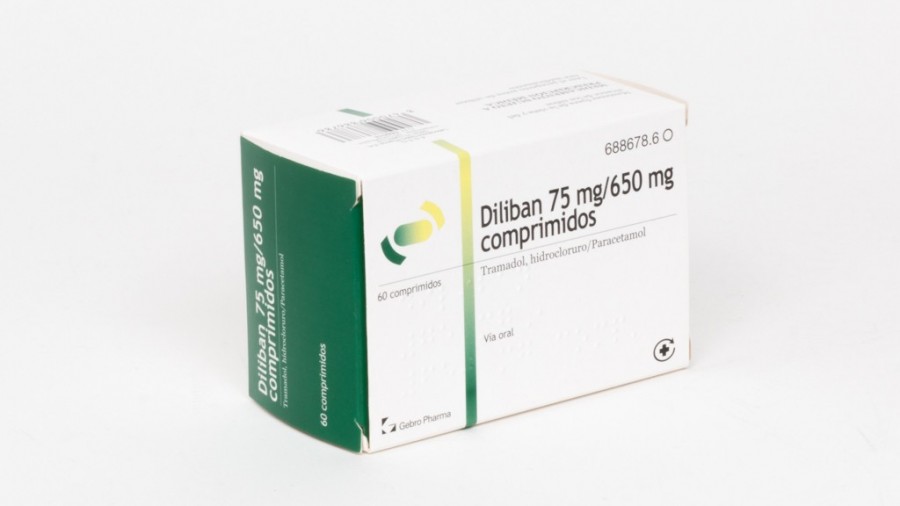 DILIBAN 75 mg/650 mg COMPRIMIDOS, 60 comprimidos (BLISTER) fotografía del envase.