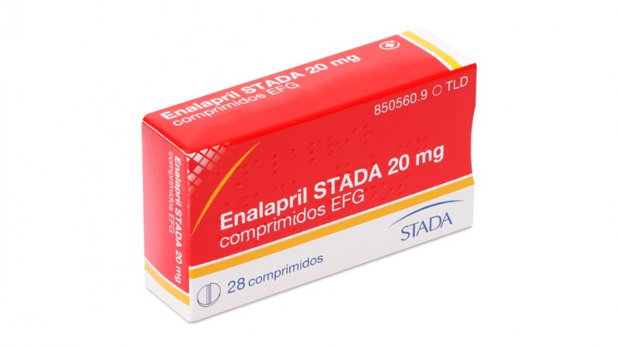 ENALAPRIL STADA  20 mg COMPRIMIDOS EFG, 28 comprimidos fotografía del envase.
