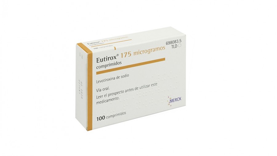 EUTIROX 175 microgramos COMPRIMIDOS , 100 comprimidos fotografía del envase.