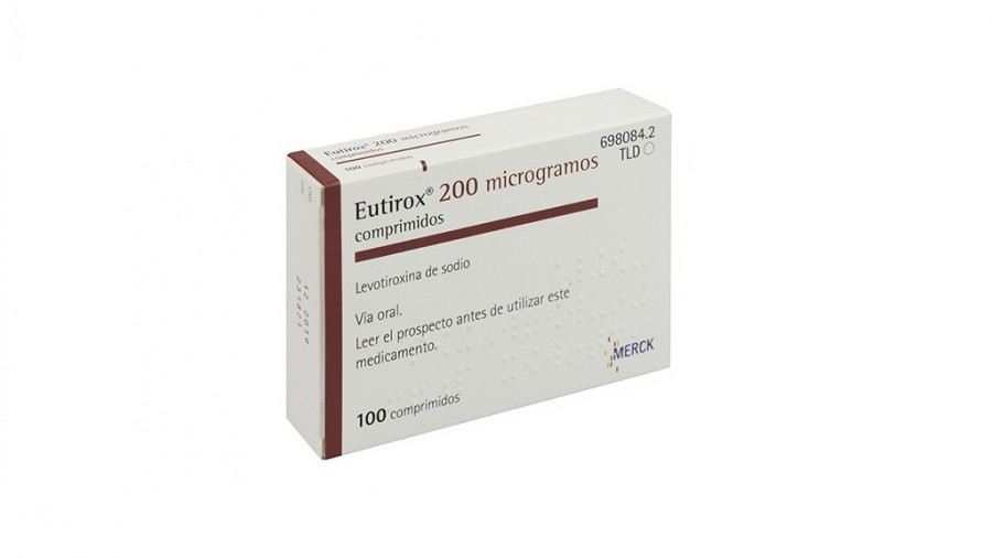 EUTIROX  200 microgramos COMPRIMIDOS, 100 comprimidos fotografía del envase.