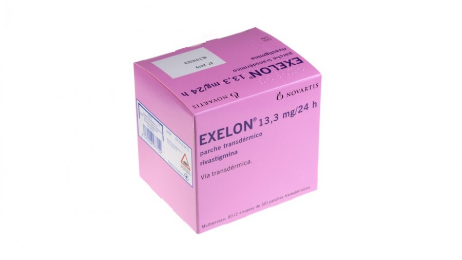 EXELON 13,3 mg/24 H PARCHE TRANSDERMICO 60 (2 x 30) parches fotografía del envase.