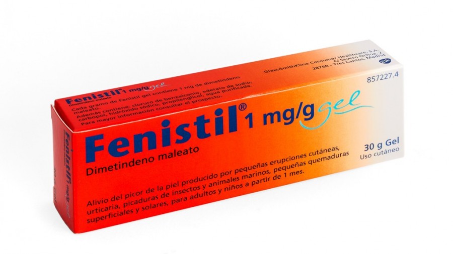 FENISTIL 1 mg/g GEL , 1 tubo de 30 g fotografía del envase.