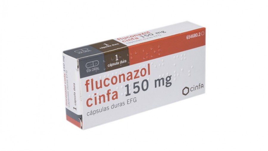 FLUCONAZOL CINFA 150 mg CAPSULAS DURAS EFG , 1 cápsula fotografía del envase.