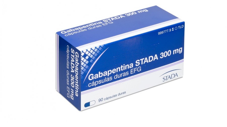 GABAPENTINA STADA 300 mg CAPSULAS DURAS EFG, 90 cápsulas fotografía del envase.