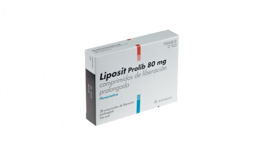 LIPOSIT PROLIB 80 mg COMPRIMIDOS DE LIBERACION PROLONGADA , 28 comprimidos fotografía del envase.