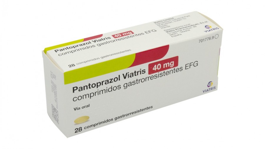PANTOPRAZOL VIATRIS 40 MG COMPRIMIDOS GASTRORRESISTENTES EFG, 28 comprimidos (OPA/AL/PVC-AL) fotografía del envase.
