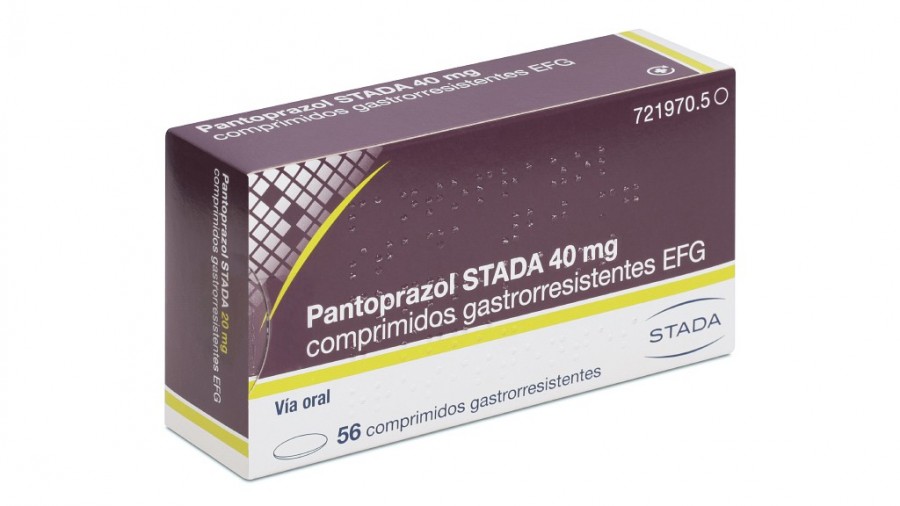 PANTOPRAZOL STADA 40 mg COMPRIMIDOS GASTRORRESISTENTES EFG  , 500 comprimidos fotografía del envase.