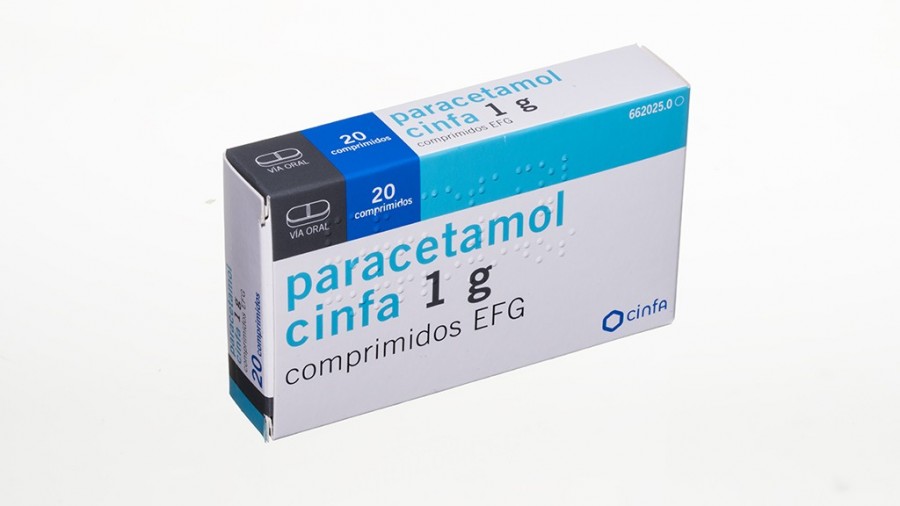 PARACETAMOL CINFA 1 g COMPRIMIDOS EFG , 20 comprimidos fotografía del envase.