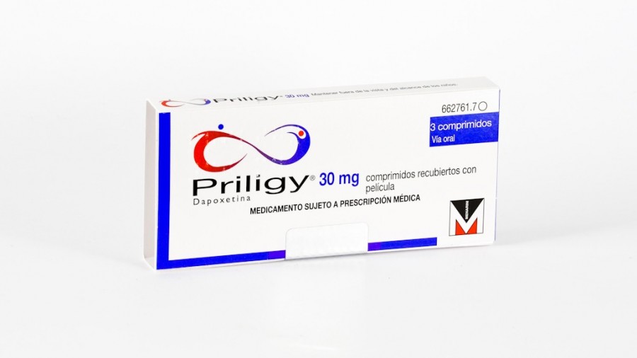 PRILIGY 30 mg COMPRIMIDOS RECUBIERTOS CON PELICULA , 6 comprimidos fotografía del envase.