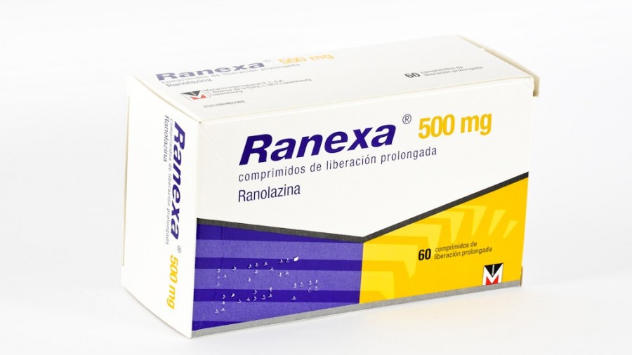 RANEXA 500 MG COMPRIMIDOS DE LIBERACION PROLONGADA , 60 comprimidos fotografía del envase.