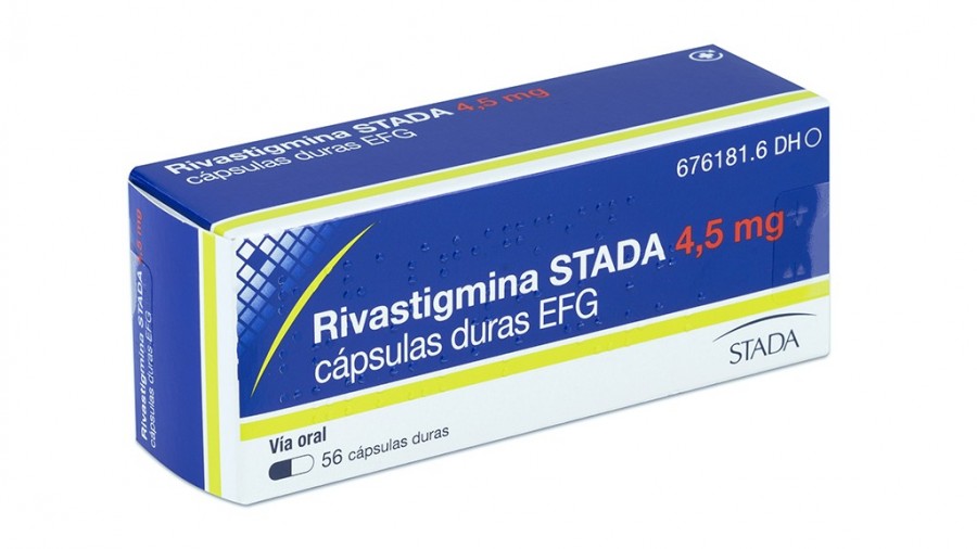 RIVASTIGMINA STADA 4,5 mg CAPSULAS DURAS EFG , 112 cápsulas (PVC/PVC/AL) fotografía del envase.