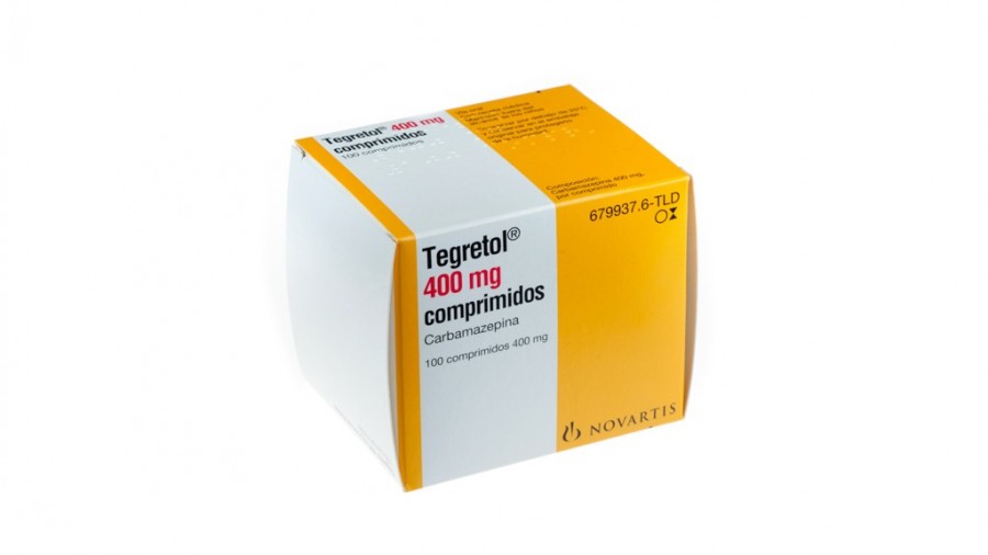 TEGRETOL 400 mg COMPRIMIDOS , 100 comprimidos fotografía del envase.