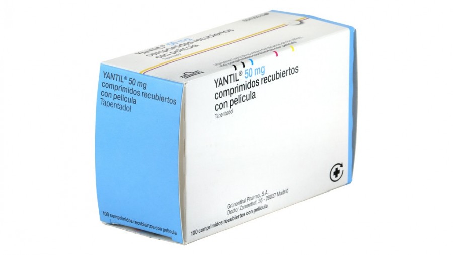 YANTIL 50 mg COMPRIMIDOS RECUBIERTOS CON PELICULA , 100 comprimidos fotografía del envase.