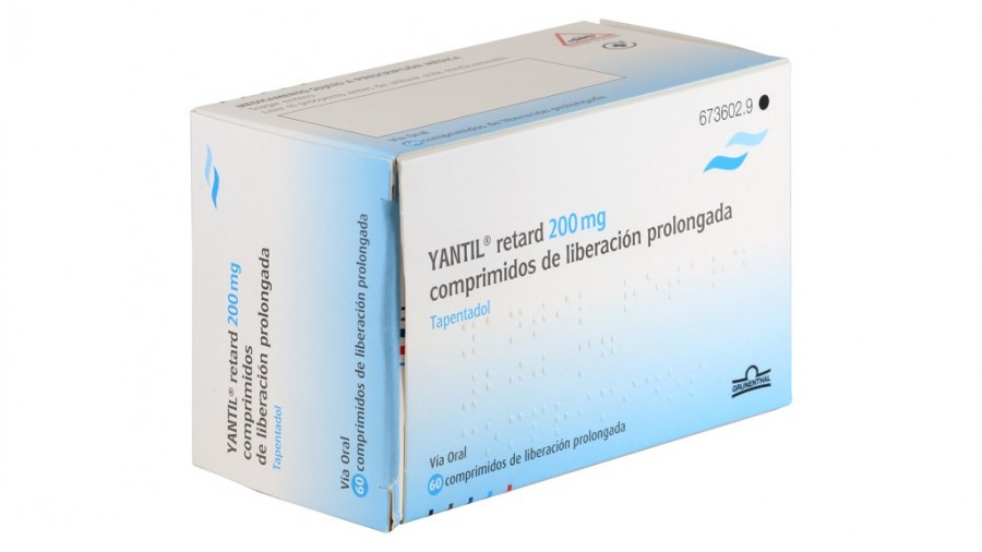 YANTIL RETARD 200 mg COMPRIMIDOS DE LIBERACION PROLONGADA , 100 comprimidos fotografía del envase.