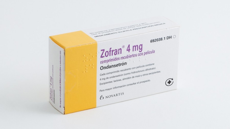 ZOFRAN 4 mg COMPRIMIDOS RECUBIERTOS CON PELICULA , 6 comprimidos fotografía del envase.