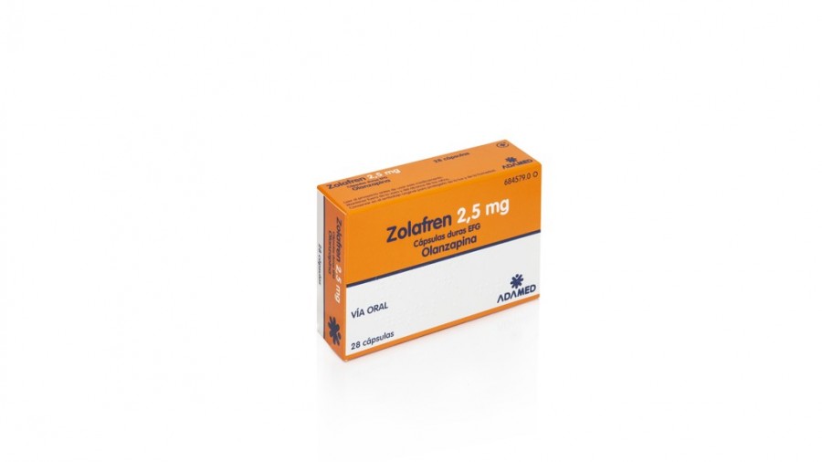 ZOLAFREN 2,5 mg CAPSULAS DURAS EFG , 28 cápsulas fotografía del envase.
