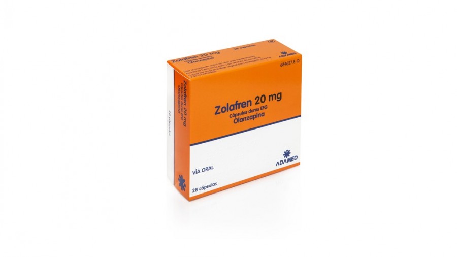 ZOLAFREN 20 mg CAPSULAS DURAS EFG , 28 cápsulas fotografía del envase.