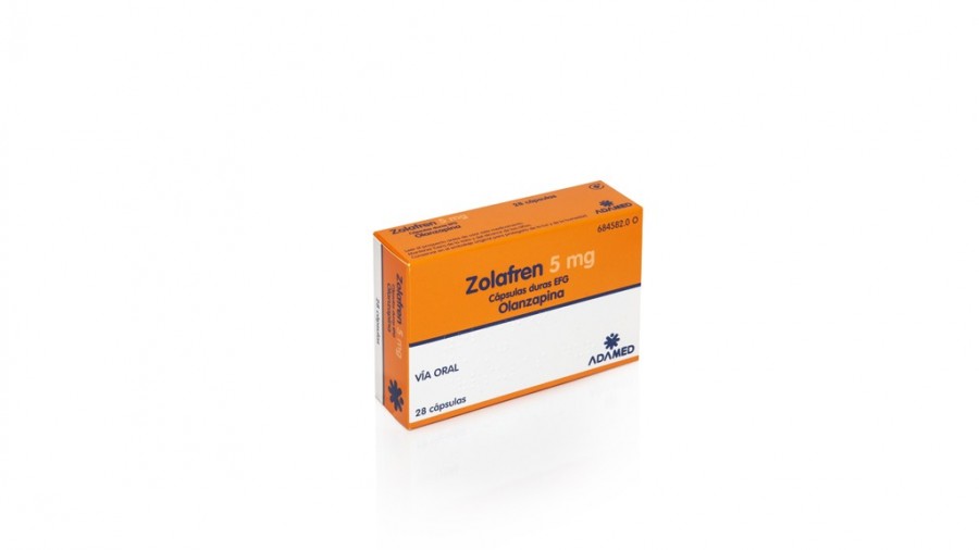 ZOLAFREN 5 mg CAPSULAS DURAS EFG , 28 cápsulas fotografía del envase.