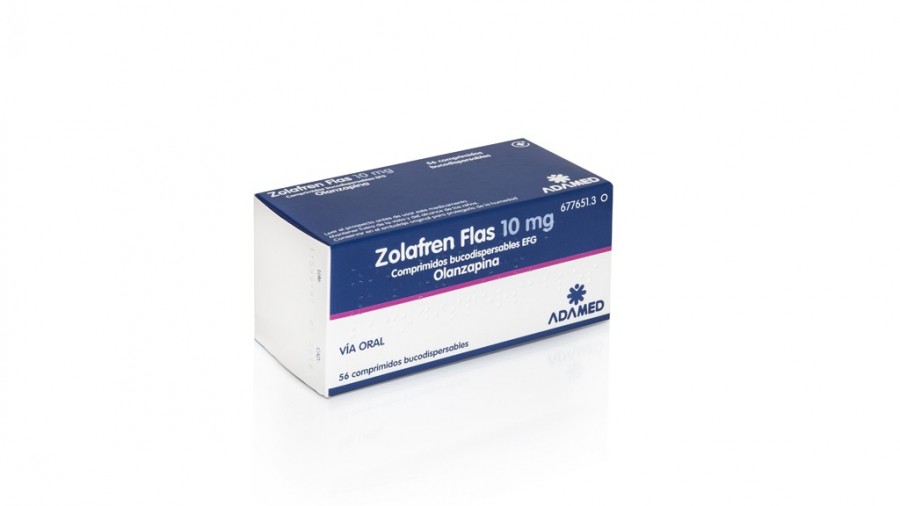 ZOLAFREN FLAS 10 mg COMPRIMIDOS BUCODISPERSABLES EFG , 28 comprimidos fotografía del envase.