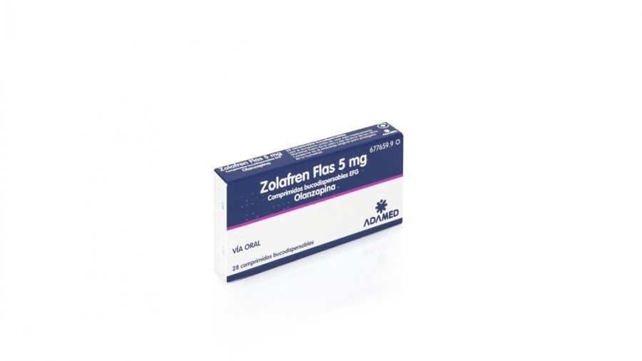 ZOLAFREN FLAS 5 mg COMPRIMIDOS BUCODISPERSABLES EFG , 28 comprimidos fotografía del envase.