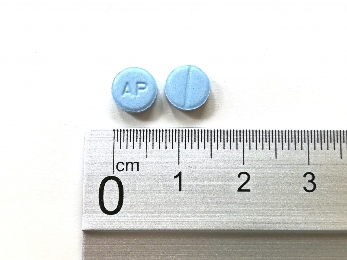 ALPRAZOLAM NORMON 1 mg COMPRIMIDOS EFG, 30 comprimidos fotografía de la forma farmacéutica.