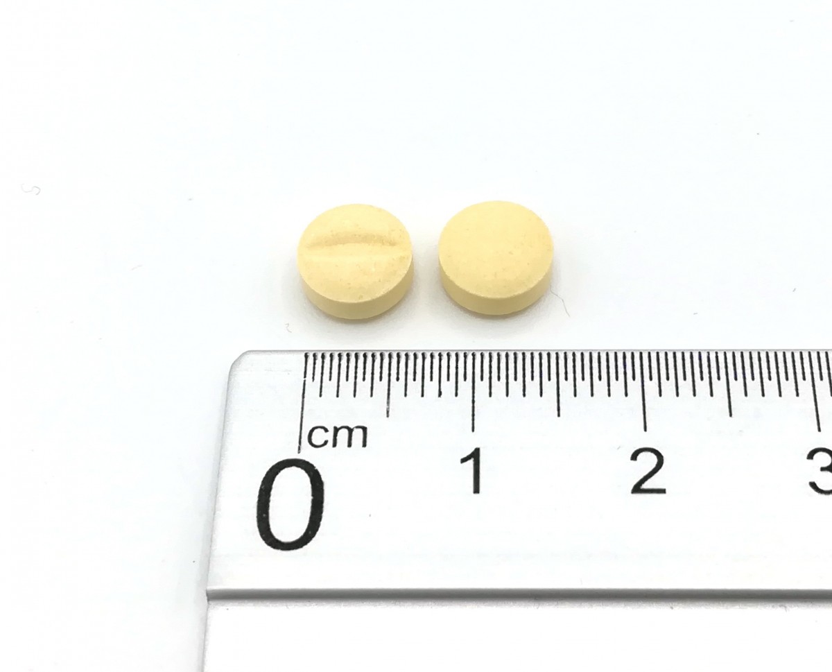 ENALAPRIL/HIDROCLOROTIAZIDA NORMON 20 mg/12,5 mg COMPRIMIDOS EFG, 28 comprimidos fotografía de la forma farmacéutica.