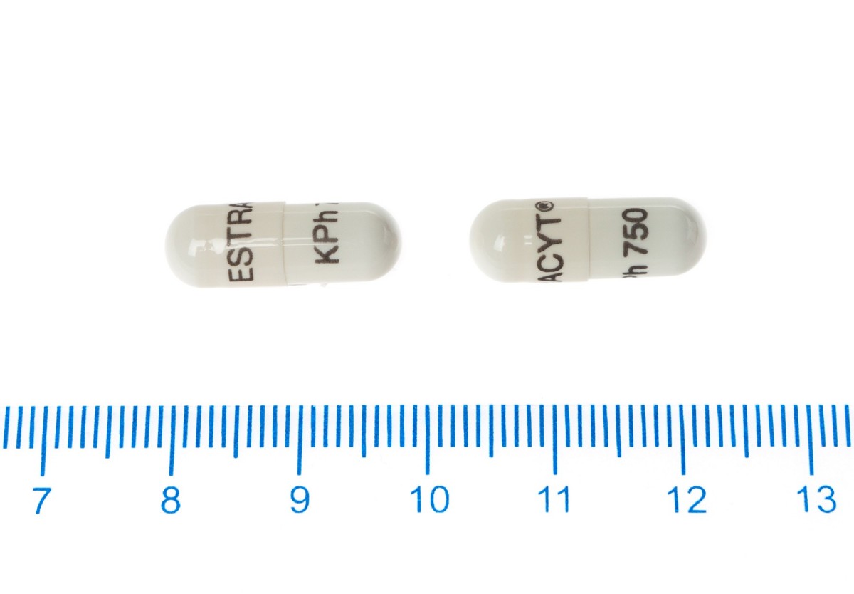 ESTRACYT 140 mg CAPSULAS DURAS, 100 cápsulas fotografía de la forma farmacéutica.